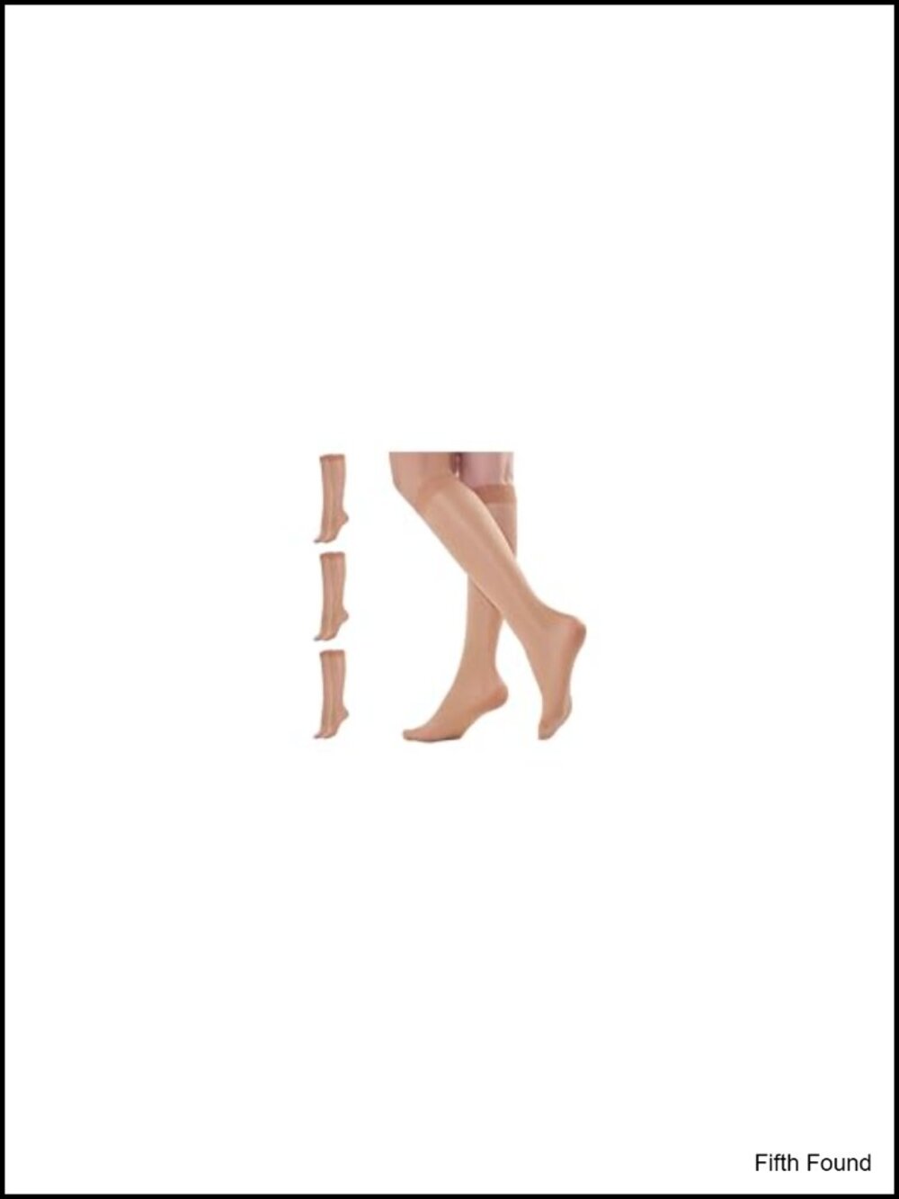 Shiny Knee High Stockings 40D Shimmer Nylon Trouser Socks Sheer
